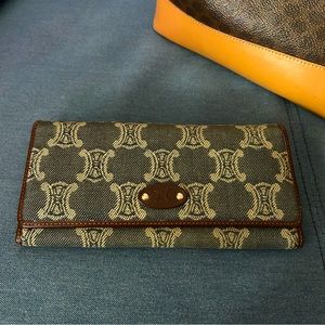Vintage Celine Denim Wallet